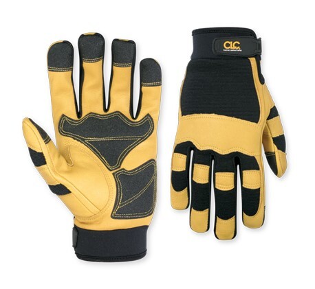 CLC275M TOP GRAIN HYBRID GLOVE -MED 72 PAIR PER CASE